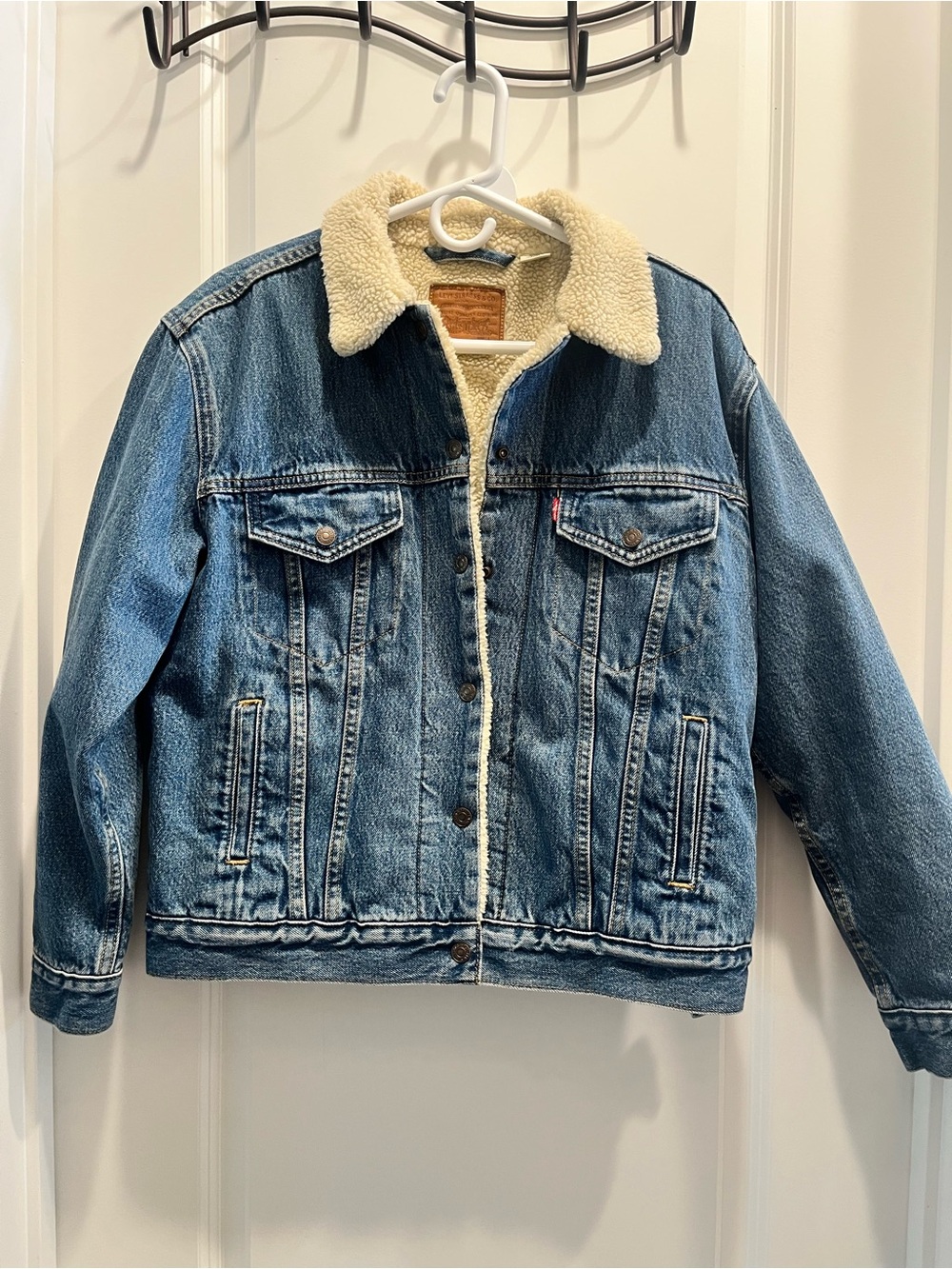 Levi's Sherpa lined denim Trucker Jacket